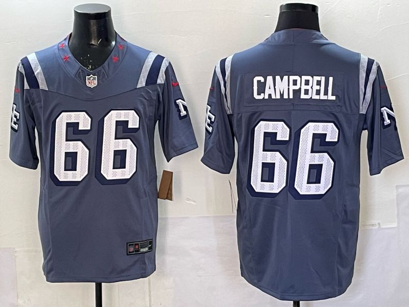 Men 2025 New England Patriots #66 Campbell blue 5th generation Throwback Nike Limited NFL Jersey style 012->new england patriots->NFL Jersey